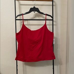 Women's Red Spaghetti Strap Top